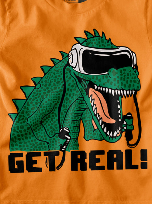 Dino Orange Boys T-SHIRT
