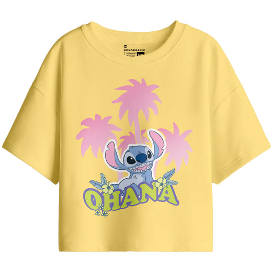 Girl Oversize Stitch Printed T-Shirt