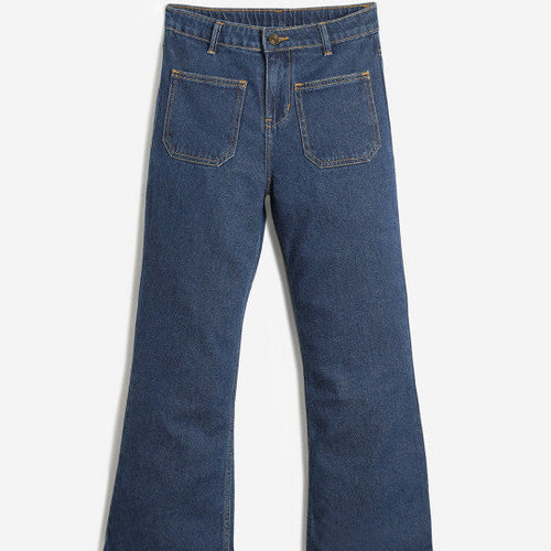 Girls Jean Mid-Rise Regular Fit Clean Look Cotton Jeans