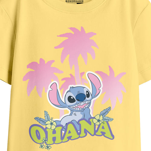 Girl Oversize Stitch Printed T-Shirt