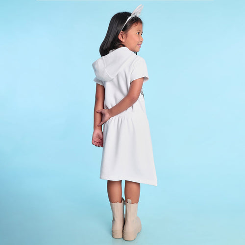 Mini Mouse Printed Hooded Girls Dress