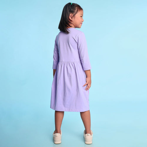 Lavender Flower Girls Dress