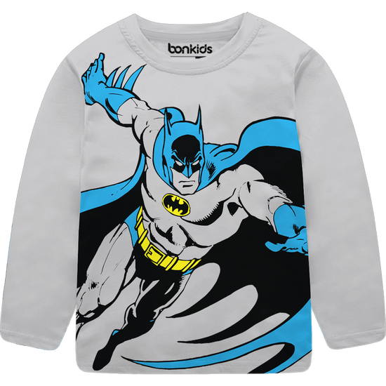 Batman Full Sleeve Grey Tshirts