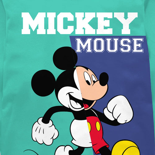 Mickey Green Full Sleeve Boys T-SHIRT