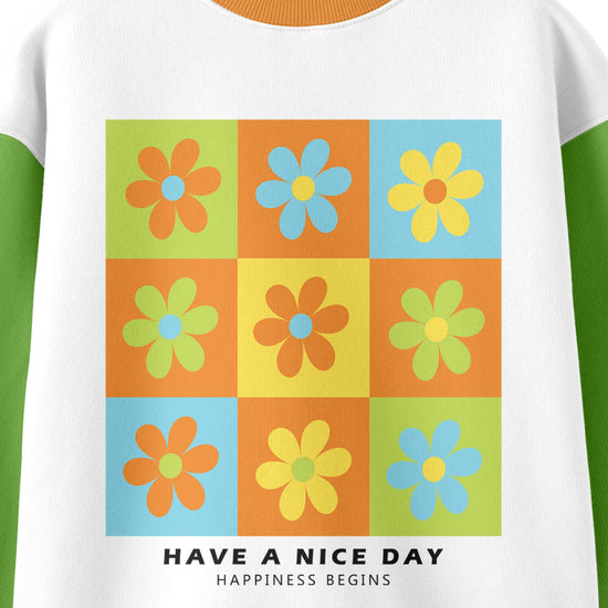 Girls Printed Sweatshirt
