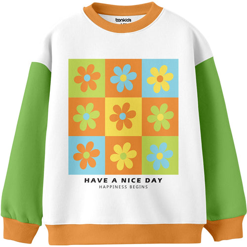 Girls Printed Sweatshirt