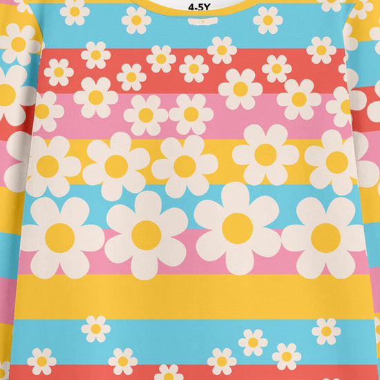 Girls Printed Rib Tshirt