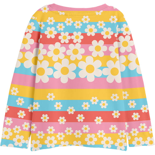 Girls Printed Rib Tshirt