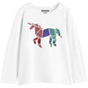 Girls Sequence Embroidery T-Shirt