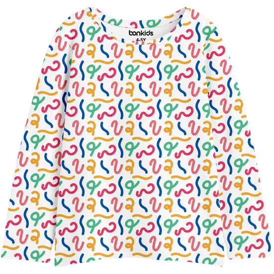 Girls Printed Full Sleeve Tshirt