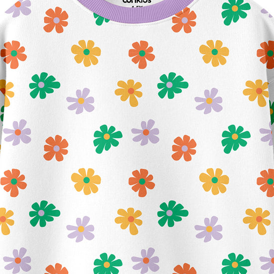 Girls Printed Sweatshirt