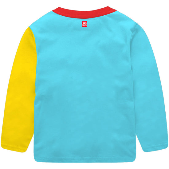 Mickey Green/Yellow Full Sleeve Boys T-SHIRT