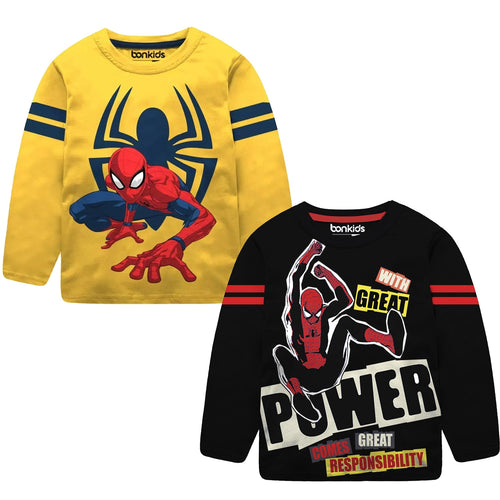 Boys Full sleeve Spiderman marvel Combo