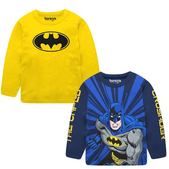 Boys Full sleeve Batman Combo