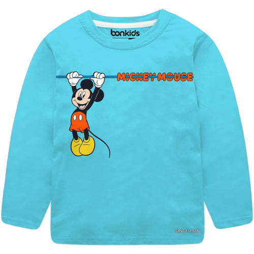 Mickey Blue Full Sleeve Boys T-SHIRT
