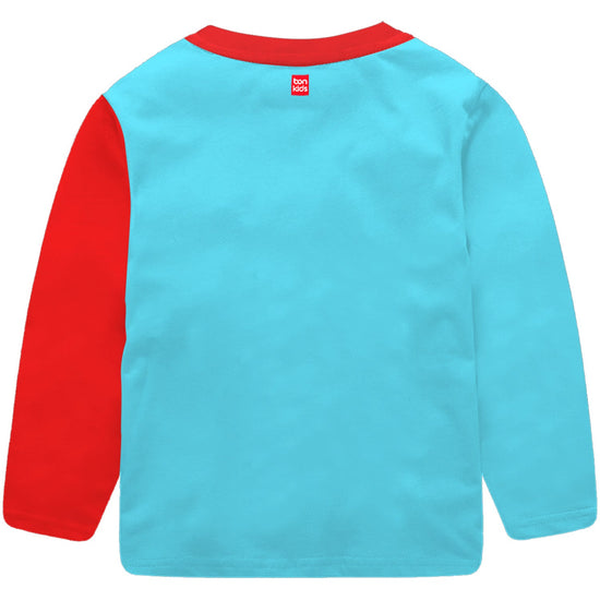 Mickey Green/Red Full Sleeve Boys T-SHIRT
