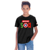 Marvel Hero Black Dad & Son Tees