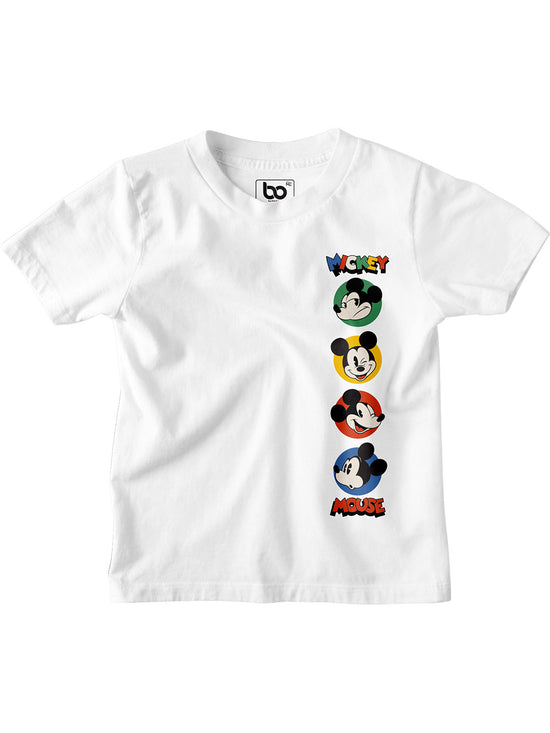 Bonorganik Kids Mickey Mouse Co-ords Set White T-Shirt & Shorts