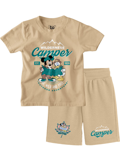 Bonorganik Kids Disney Cartoon Co-ords Set T-Shirt & Shorts