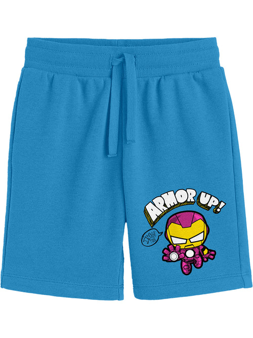 Bonorganik Kids Iron Man Avengers Co-ords Set Blue T-Shirt & Shorts