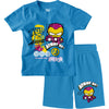 Bonorganik Kids Iron Man Avengers Co-ords Set Blue T-Shirt & Shorts
