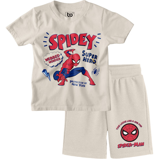Kids Spider-Man Superhero Co-ords Set T-Shirt & Shorts