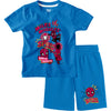 Bonorganik Kids Spider-Man Graphic Co-ords Set Blue T-Shirt & Shorts