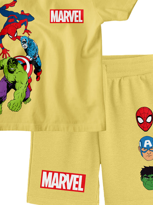 Bonorganik Kids Marvel Co-ords Set T-Shirt & Shorts