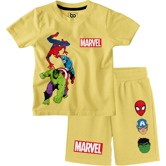 Kids Marvel Co-ords Set T-Shirt & Shorts