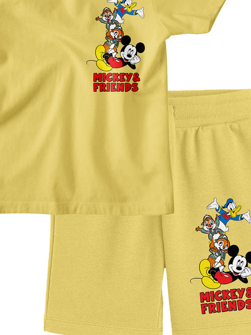 Bonorganik Kids Mickey & Friends Co-ords Set T-Shirt & Shorts