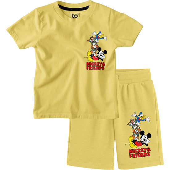 Kids Mickey & Friends Co-ords Set T-Shirt & Shorts