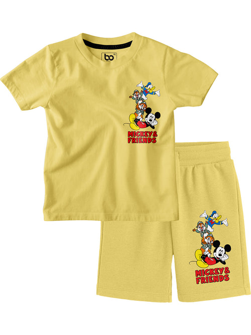 Bonorganik Kids Mickey & Friends Co-ords Set T-Shirt & Shorts