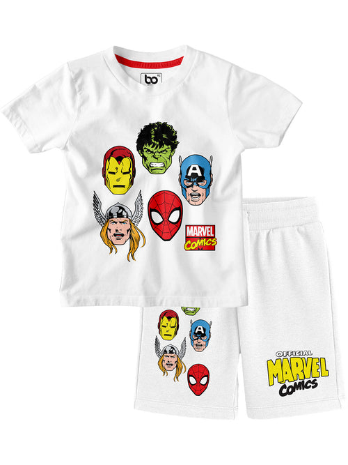 Bonorganik Kids Marvel Comics Co-ords Set T-Shirt & Shorts