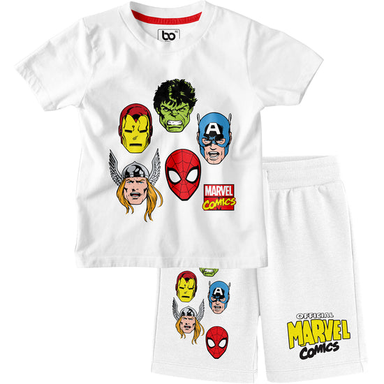 Kids Marvel Comics Co-ords Set T-Shirt & Shorts