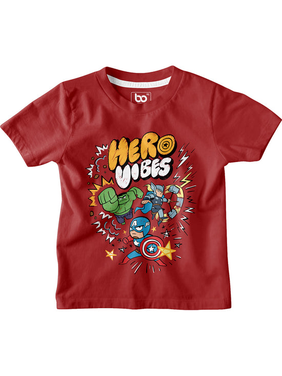 Bonorganik Kids hero vibes Co-ords Set T-Shirt & Shorts