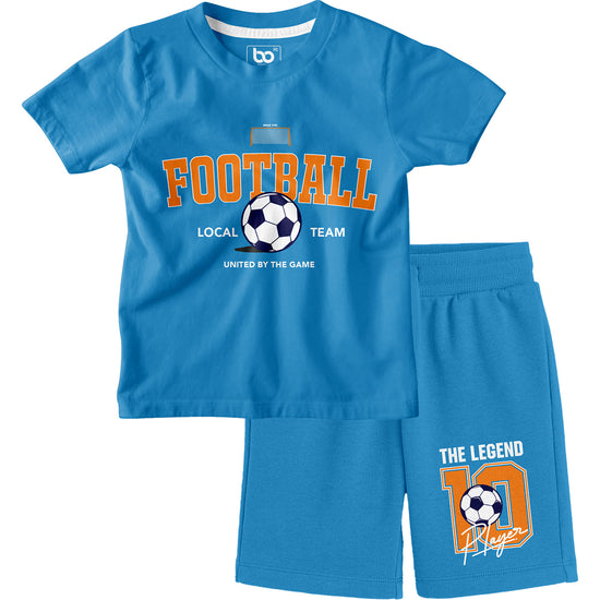 Kids Foot Ball Team Co-ords Set T-Shirt & Shorts