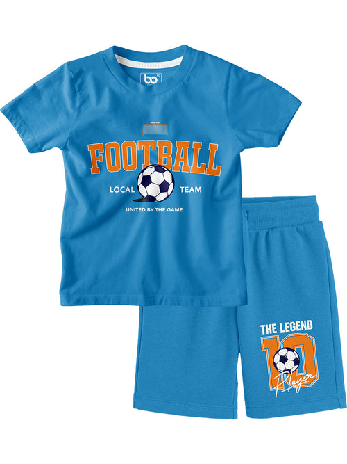Bonorganik Kids Foot Ball Team Co-ords Set T-Shirt & Shorts