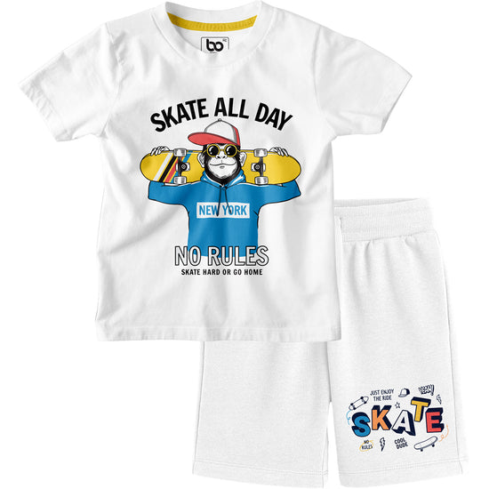 Kids Skate All Day Co-ords Set T-Shirt & Shorts