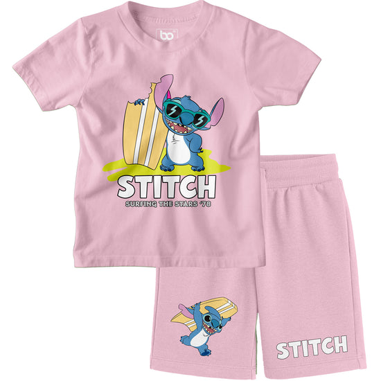 Kids Stitch Co-ords Set T-Shirt & Shorts