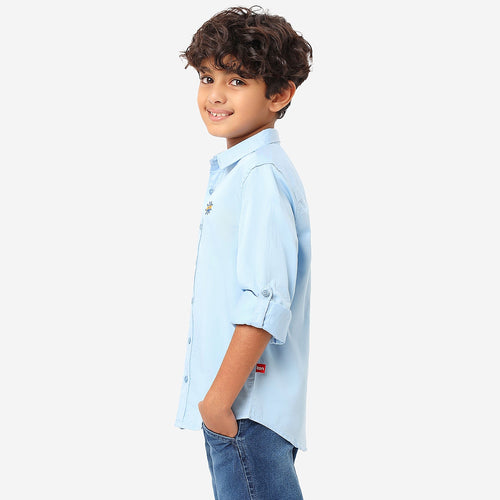 BONKIDS BOYS Embroidery Full Sleeve SHIRTS