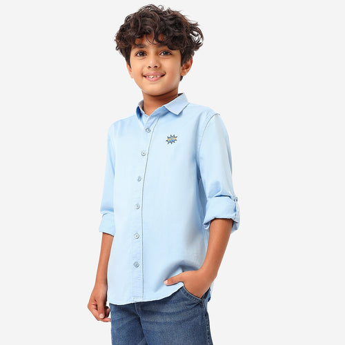 BONKIDS BOYS Embroidery Full Sleeve SHIRTS