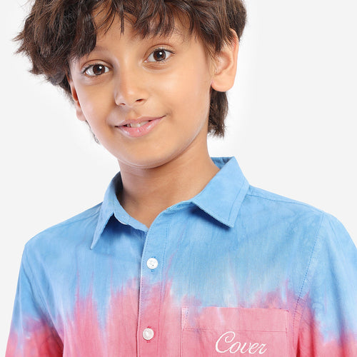 Boys Tie & Dye Full Sleeve Shirt