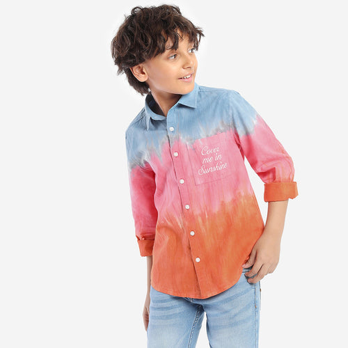 Boys Tie & Dye Full Sleeve Shirt