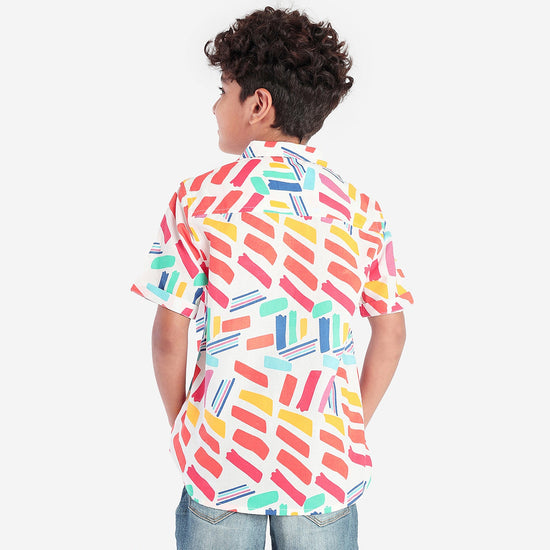 Boys Color Block Shirt