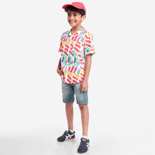 Boys Color Block Shirt