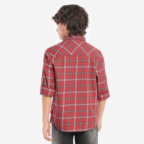 Boys Red Color Shirt