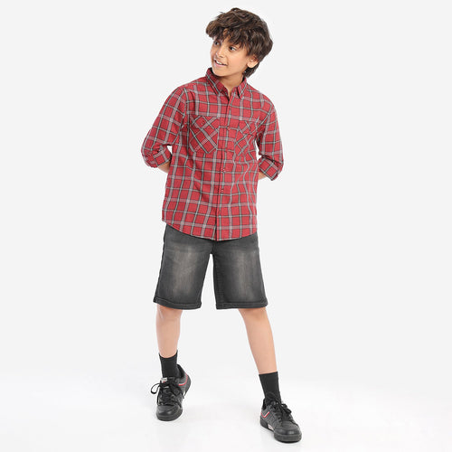 Boys Red Color Shirt