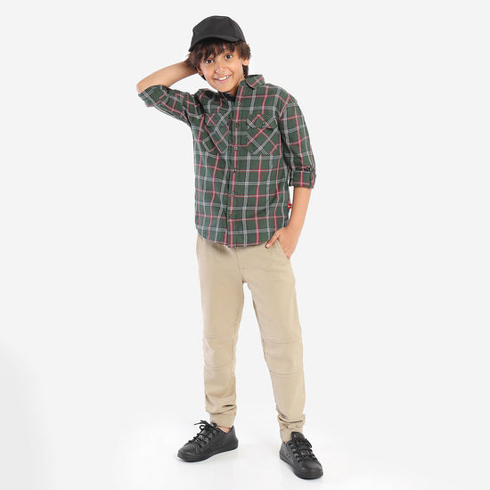Boys Black Checks Color Shirt