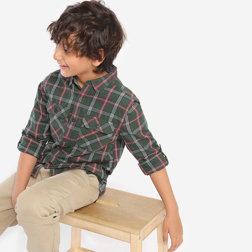 Boys Black Checks Color Shirt
