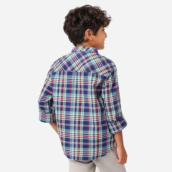 BONKIDS BOYS Checks Full Sleeves SHIRTS